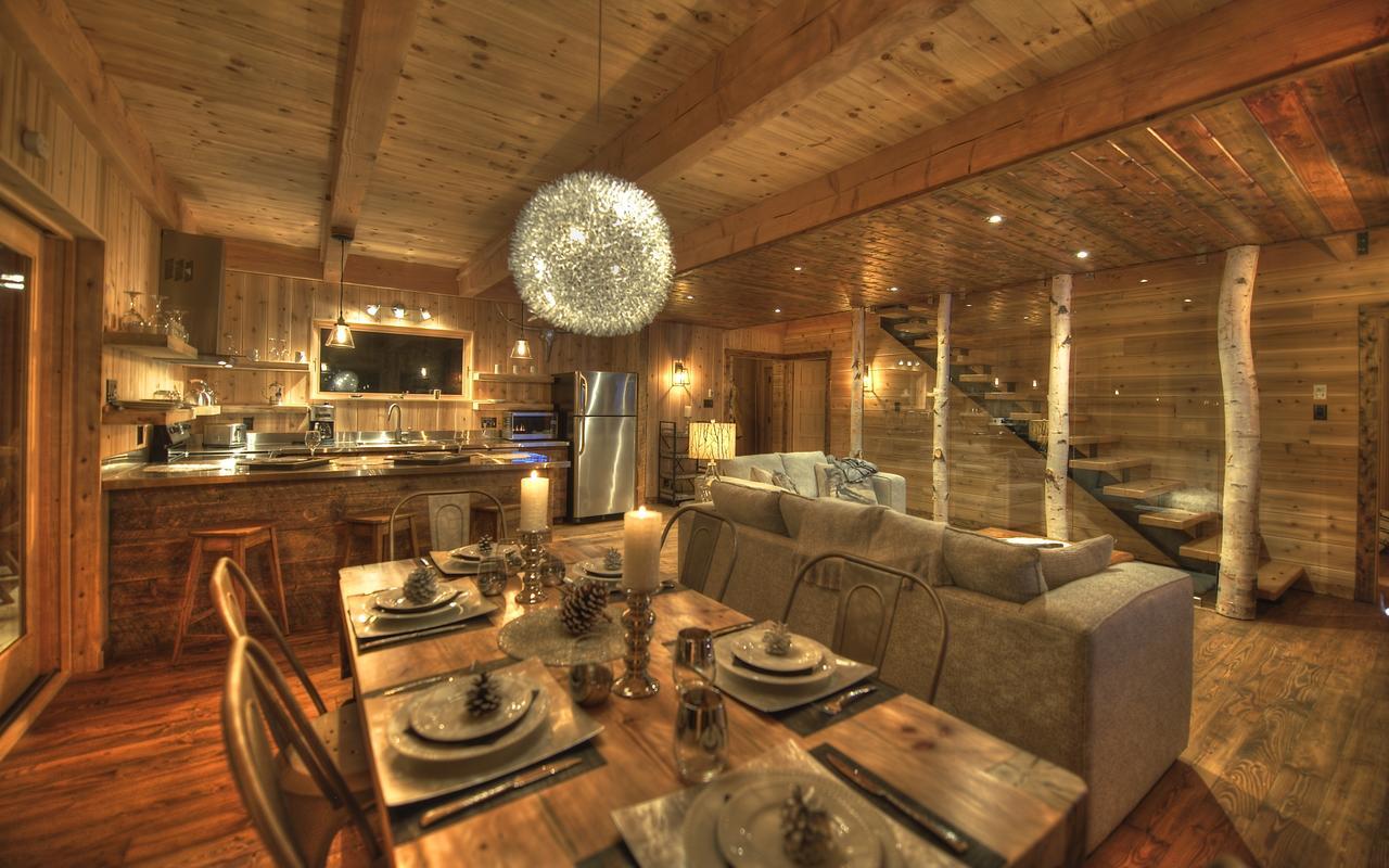 Les Bouleaux - Les Chalets Spa Canada La Malbaie Exteriör bild